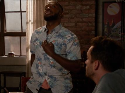 Winston Bishop's Hibiscus Premium Fit Shirt on New Girl