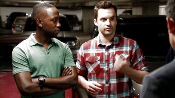 Winston Bishop's 'Peace' Slub Cotton Polo on New Girl