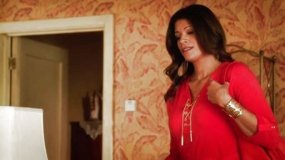 Xiomara Villanueva's Chain Lace-Up Dress on Jane the Virgin