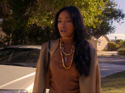 Zayday Williams's Mock Neck Knit Tank on Scream Queens