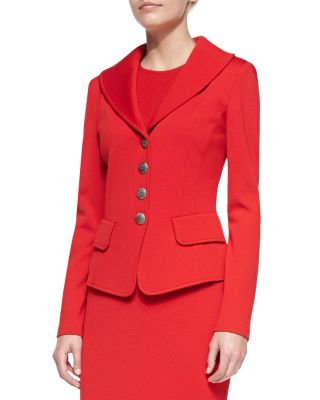 4-Button Blazer, Venetian Red