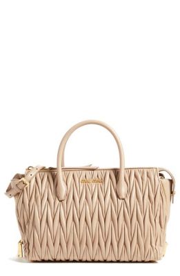 Matelassé Leather Satchel