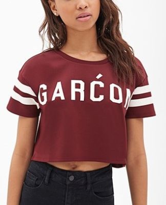 Garćon Graphic Crop Top