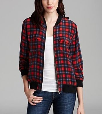 Abbot Bomber Jacket with Contrast