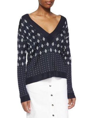 Abigale Pullover V-Neck Top