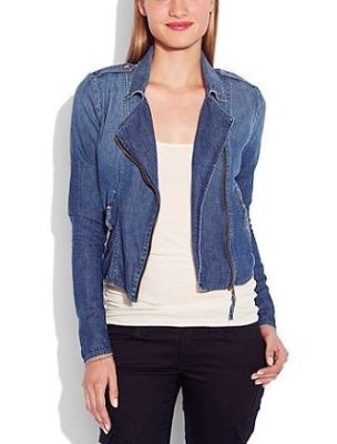 Addisyn Denim Moto Jacket