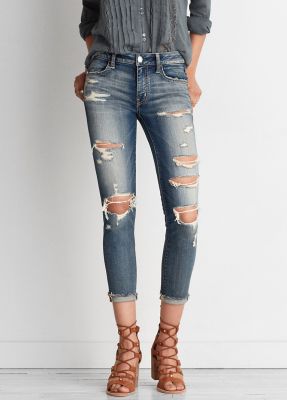 AEO DENIM X JEGGING CROP