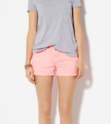 AEO Midi Short in Knockout Pink