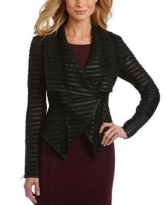 Aimee Textured Leather Jacket