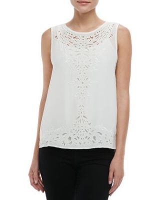 Aleene Sleeveless Cutout Top