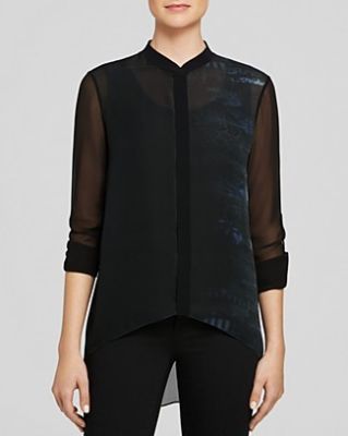 Alejandra Snakeskin Print Silk Blouse