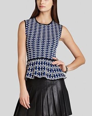 Alyona Peplum Knit Top