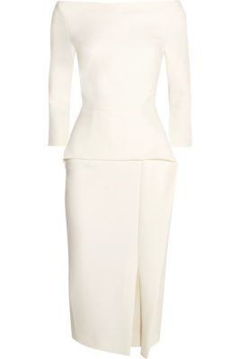 Ardingly crepe peplum dress