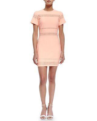 Ari Cutout-Trim Fitted Dress