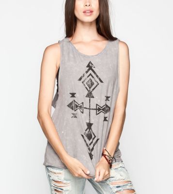 Ascend Descend Womens Muscle Tank
