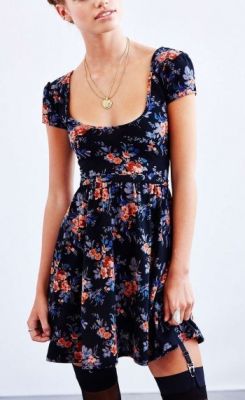 Autumn Cap-Sleeve Skater Dress