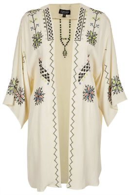 Aztec Embroidered Kimono