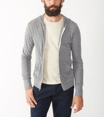 Basic Eco-Jersey Zip Hoodie