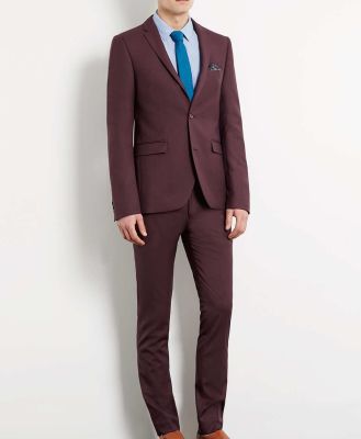 Berry Ultra Skinny Suit
