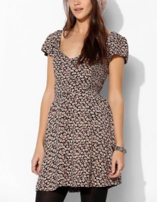 Betty Smocked Fit + Flare Dress