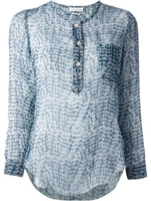 Blotchy Sheer Blouse
