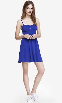 blue cami sundress