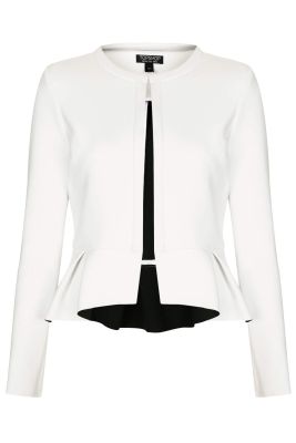 Bonded Peplum Jacket