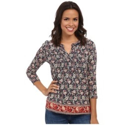 Border Print Top