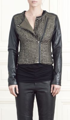 Bourbon Studded Leather Jacket