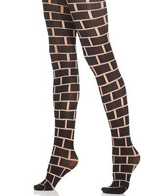 Bricking It Pattern Tights