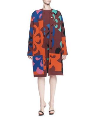 Broken Flower Long Coat