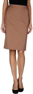 Brown knee length skirt