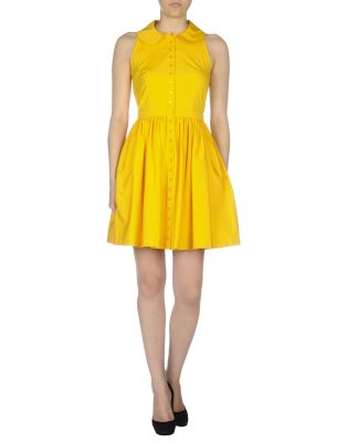 Button Front Peter Pan Collar Dress
