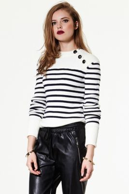 Button Up Nautic Sweater
