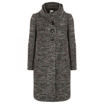 Wool Blend Bouclé Coat