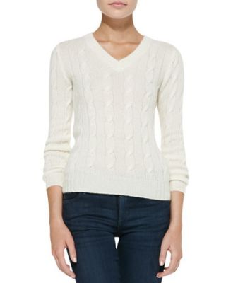 Cable-Knit Cashmere Sweater