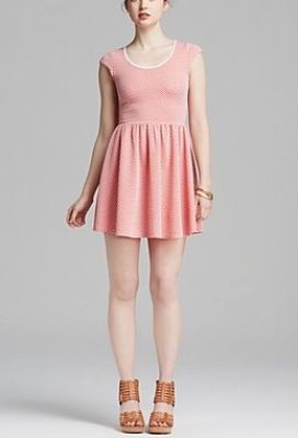 Cap Sleeve Basket Weave Dress