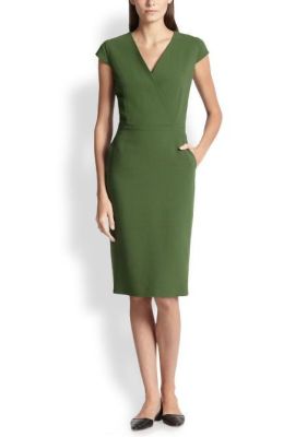Capale Wool Surplice Dress