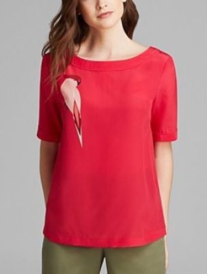 Capella Bird Silk Top