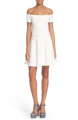 'Carisi' Off the Shoulder Fit & Flare Dress