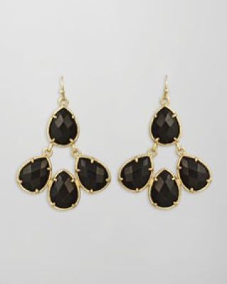 Carlone Earrings, Black Onyx							