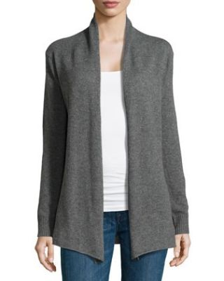 Cashmere Computer Cardigan in Beige
