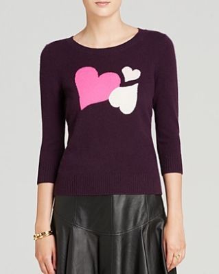 Cashmere Heart Intarsia Sweater