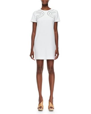 Cecilia Cutout-Front Crepe Dress