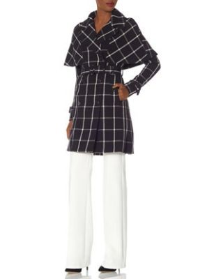 Check Trench Coat