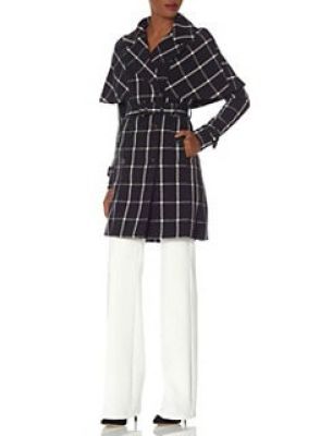 Check Trench Coat