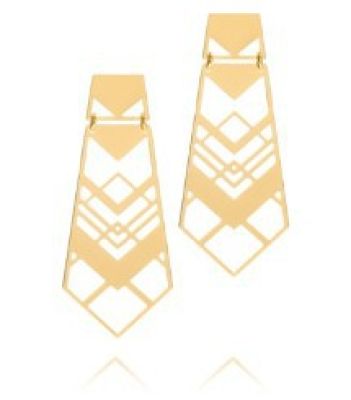 Chevron Drop Earring
