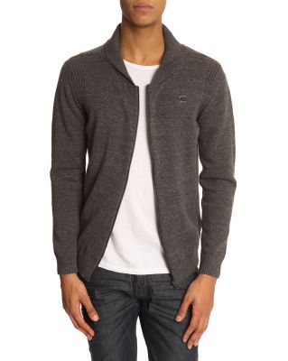 Chiccan Grey Zipped Cardigan