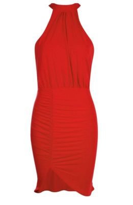 Chris Slinky High Neck Bodycon Dress