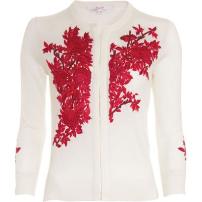 Classic Embroidered Cardigan